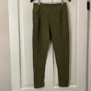 Woolx merino leggings joggers olive green M